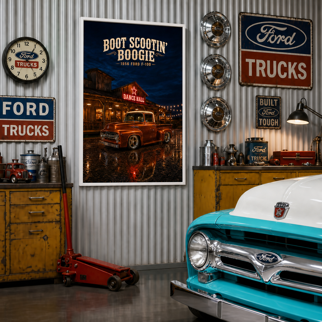 1956 ford f100 boot scootin boogie white frame 1956 ford f100 boot scootin boogie white frame