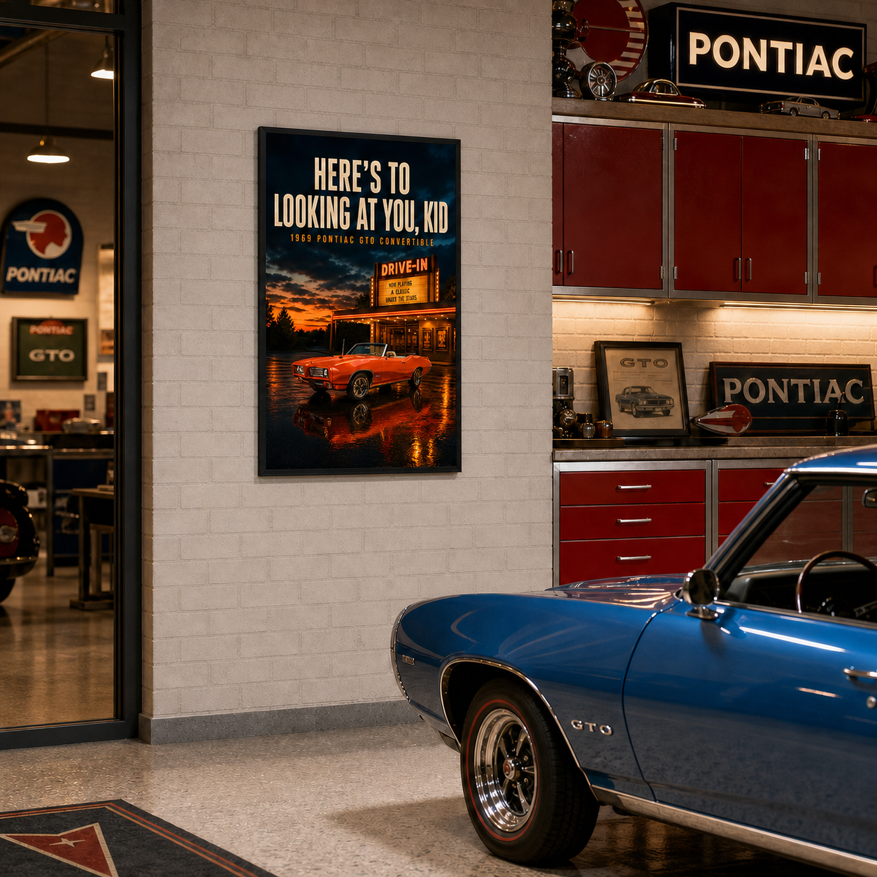 1969 pontiac gto heres to looking at you kid black frame 1969 pontiac gto heres to looking at you kid black frame