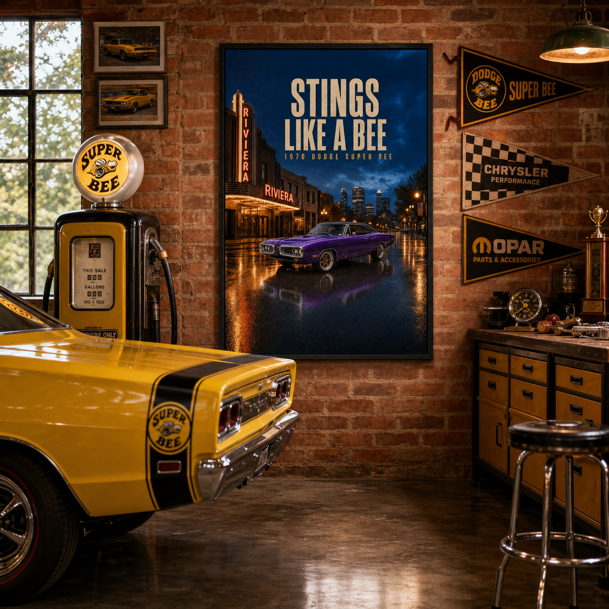 1970 dodge super bee stings like a bee black frame 1970 dodge super bee stings like a bee black frame