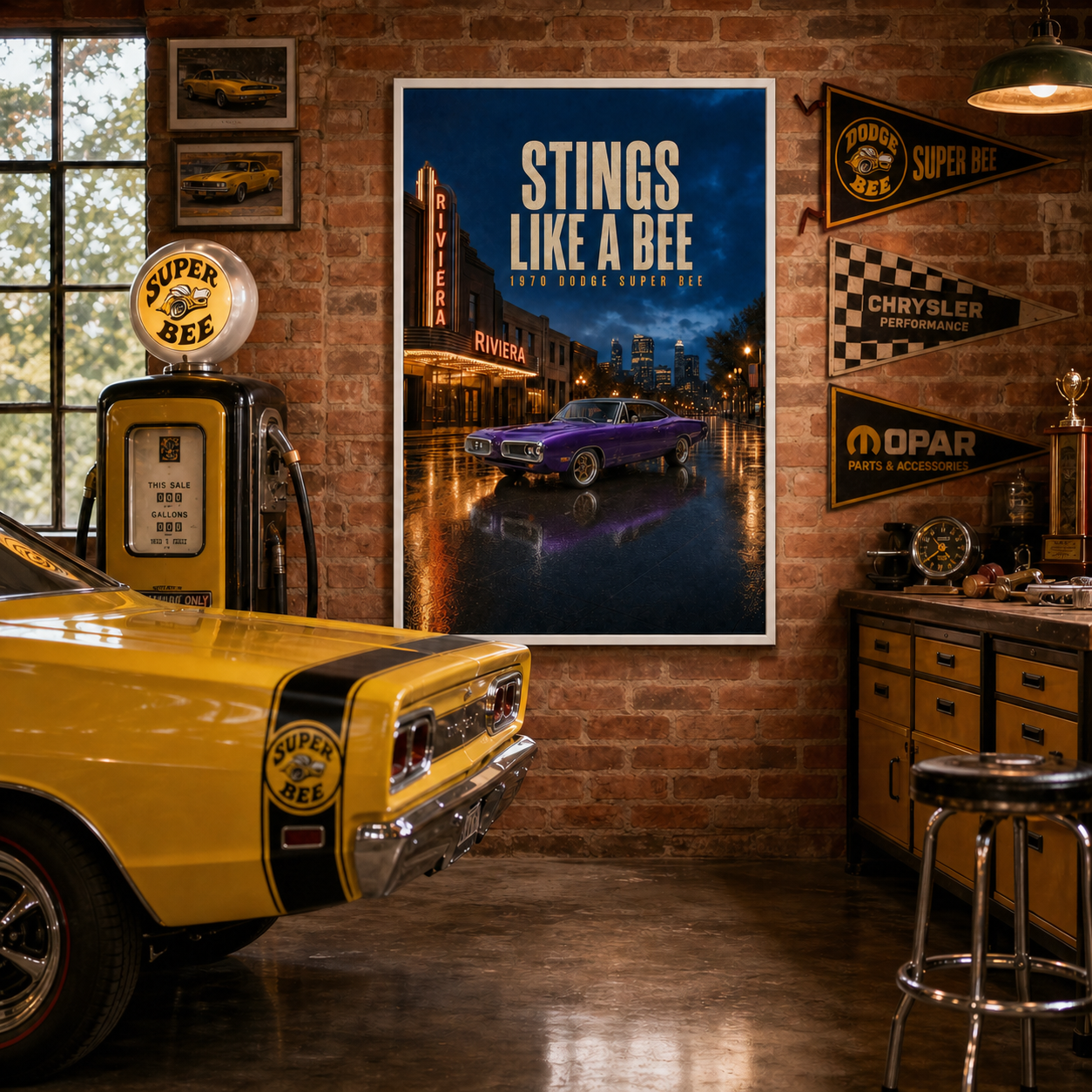 1970 dodge super bee stings like a bee white frame 1970 dodge super bee stings like a bee white frame