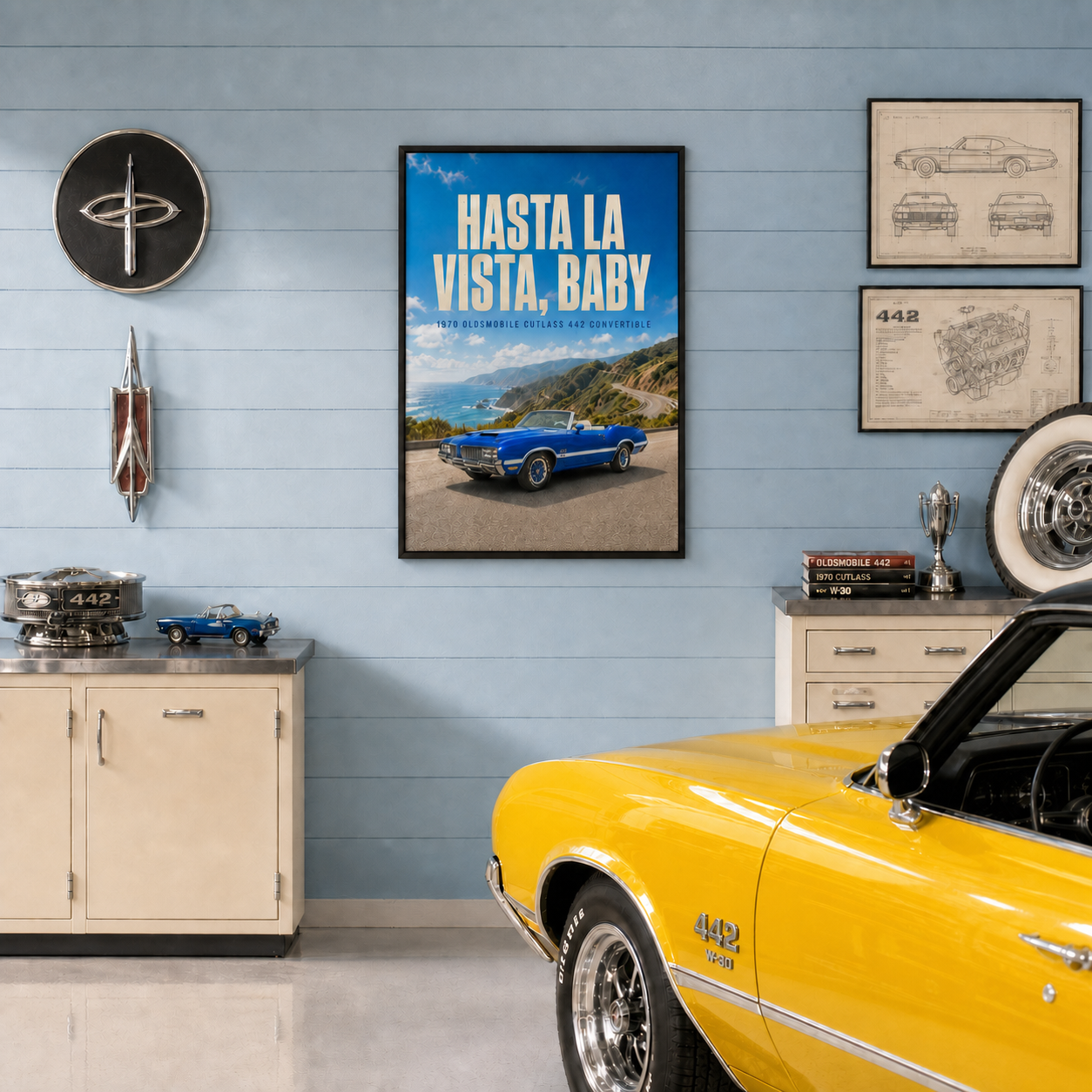 1970 oldsmobile cutlass 442 hasta la vista black frame 1970 oldsmobile cutlass 442 hasta la vista black frame