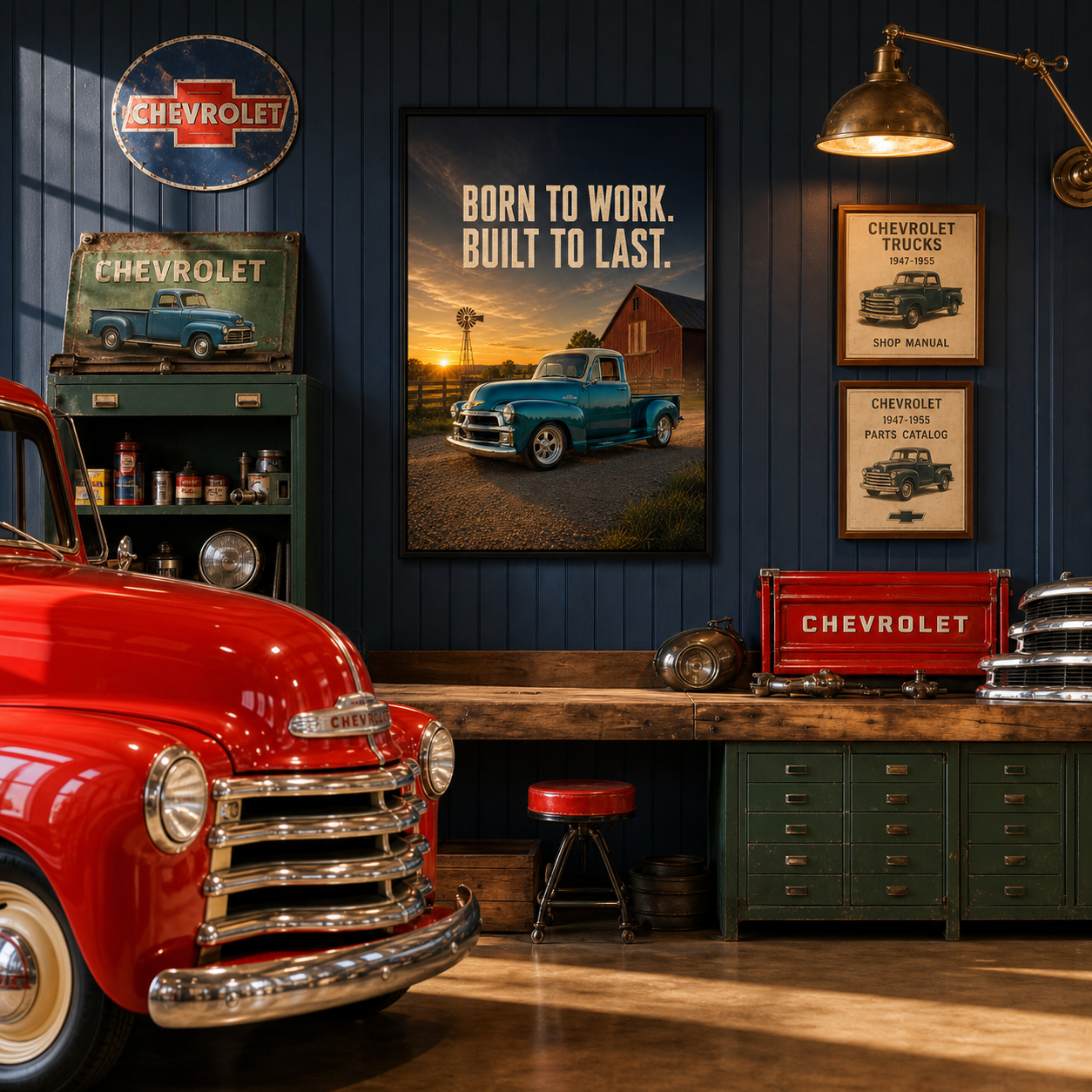 classic chevrolet truck born to work built to last black frame classic chevrolet truck born to work built to last black frame